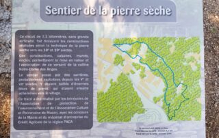 Sentier pierres sèches plan