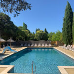 piscine chauffée camping les verguettes